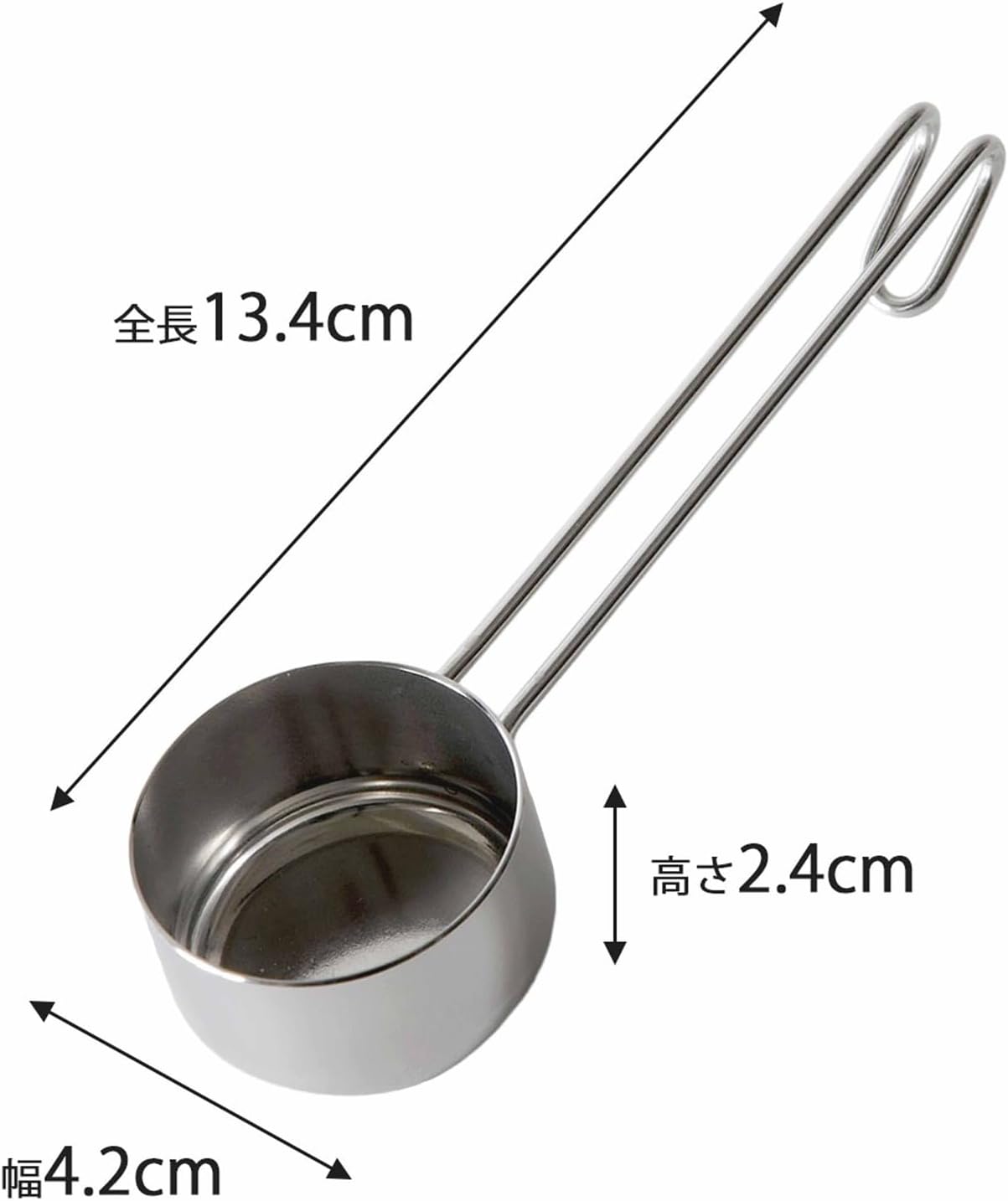 KOGU 珈琲考具 日本製 不鏽鋼長柄手沖咖啡豆量匙 10g 45318