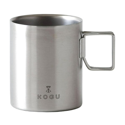 KOGU 珈琲考具 日本製 不鏽鋼雙層保溫防燙馬克杯 330ml 42165
