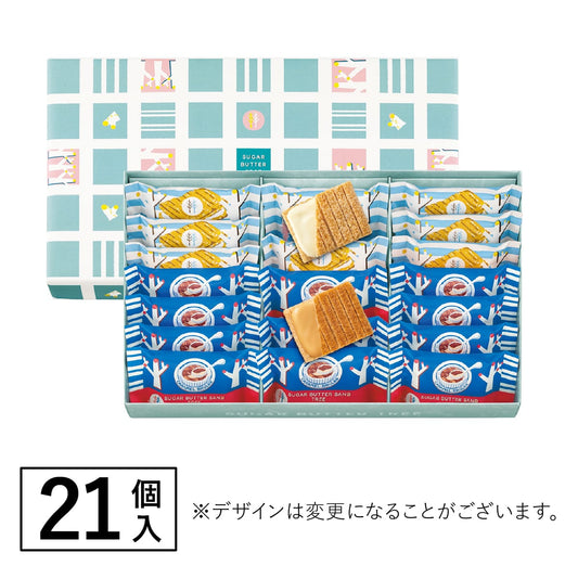 Sugar Butter Tree 夾心脆餅精選禮盒 21件 冬季限定 焦糖布甸口味