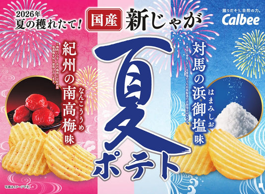 Calbee 卡樂B 卡樂比 日本產 2026夏季限定 薯片 洋芋片 對馬濱御鹽味 60g x 6包