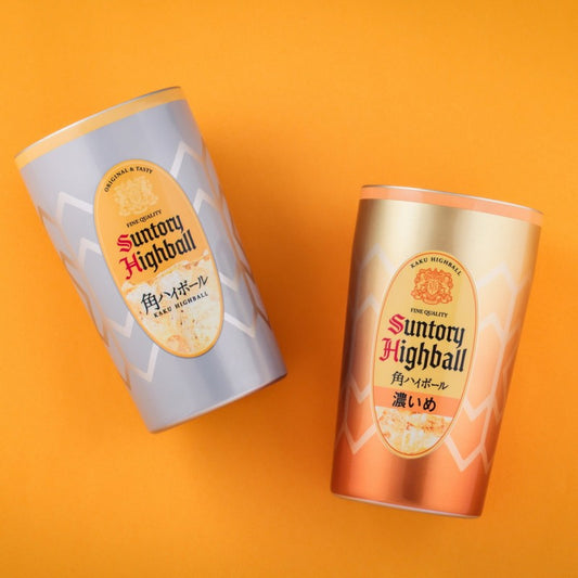 Suntory 三得利 角瓶Highball設計 真空保溫酒杯 真空斷熱保冷杯套裝 一套兩款
