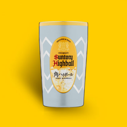 Suntory 三得利 角瓶Highball設計 真空保溫酒杯 真空斷熱保冷杯套裝 一套兩款
