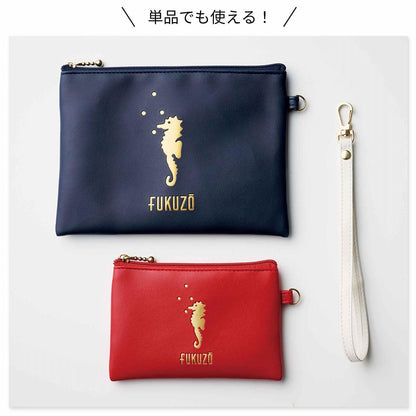 素敵なあの人 2026年1月號  封面 富岡佳子 附送 FUKUZŌ 仿皮收納袋2件套