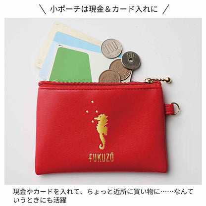 素敵なあの人 2026年1月號  封面 富岡佳子 附送 FUKUZŌ 仿皮收納袋2件套