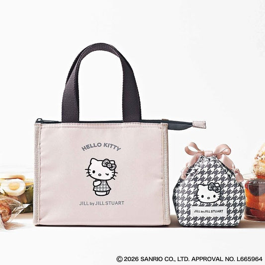 Sweet 2026年6月號 HELLO KITTY × JILL by JILL STUART 千鳥格保冷袋＋保冷飯糰束口袋