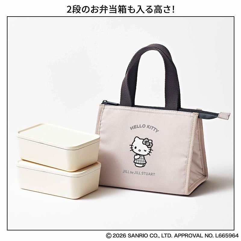 Sweet 2026年6月號 HELLO KITTY × JILL by JILL STUART 千鳥格保冷袋＋保冷飯糰束口袋