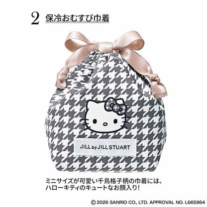Sweet 2026年6月號 HELLO KITTY × JILL by JILL STUART 千鳥格保冷袋＋保冷飯糰束口袋