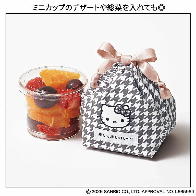 Sweet 2026年6月號 HELLO KITTY × JILL by JILL STUART 千鳥格保冷袋＋保冷飯糰束口袋