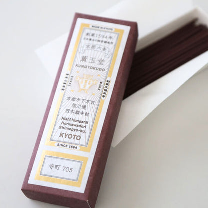 Kungyokudo Natural Incense Teramachi 705 Made in Japan