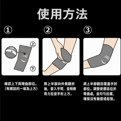 ProFits 日本製 薄型壓迫固定護肘套 Thin Compression Elbow Supporter
