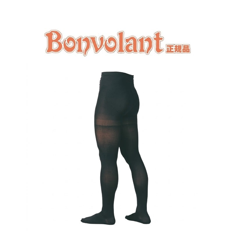 Bonvolant 男士 430D LYCRA® 高密度纖維漸進式壓力長襪褲｜強效腿部支撐・舒緩久站疲勞・修飾腿型｜日本人氣機能襪褲