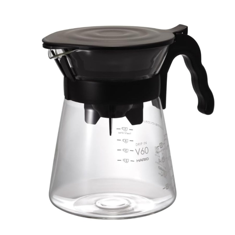 HARIO 日本製 V60 Drip-in 疊合收納手沖咖啡濾杯壺組 700ml VDIR-02-B