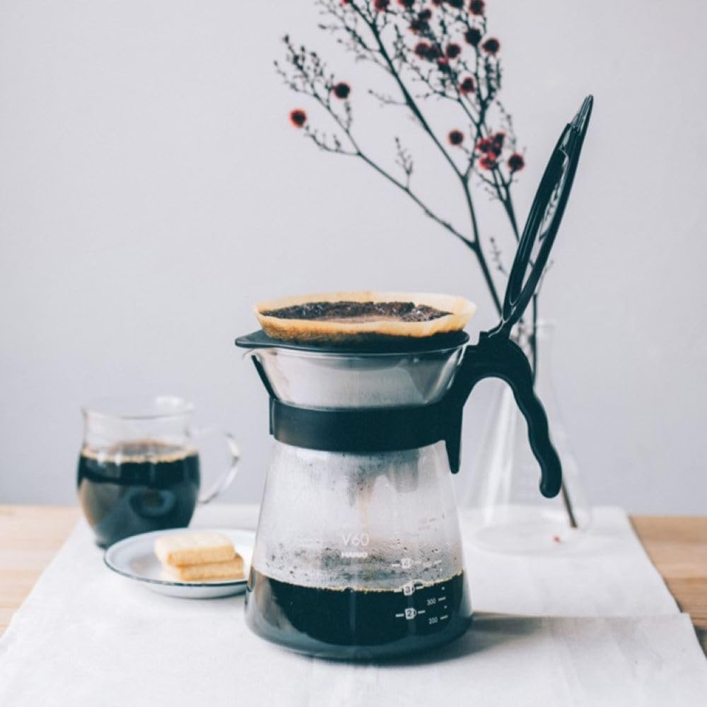 HARIO 日本製 V60 Drip-in 疊合收納手沖咖啡濾杯壺組 700ml VDIR-02-B