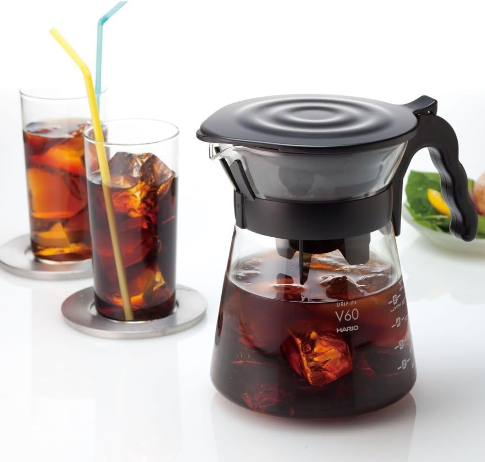 HARIO 日本製 V60 Drip-in 疊合收納手沖咖啡濾杯壺組 700ml VDIR-02-B