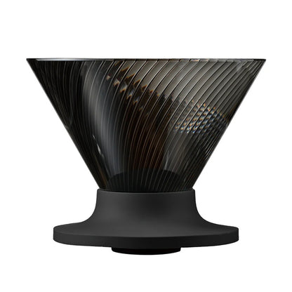 HARIO 日本製 V60 NEO Tritan 防摔樹脂手沖咖啡濾杯 1-4杯用 黑色 透色 琥珀色