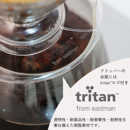 HARIO 日本製 V60 Tritan 醇厚透亮防摔樹脂手沖咖啡濾杯 透明 VDTA-01-T / VDTA-02-T