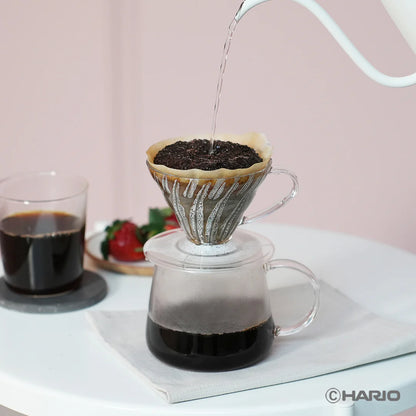 HARIO 日本製 V60 Tritan 醇厚透亮防摔樹脂手沖咖啡濾杯 透明 VDTA-01-T / VDTA-02-T