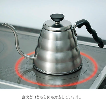 HARIO 日本製 V60 Buono 雲朵不鏽鋼細口手沖咖啡壺 800ml VKBR-120-HSV