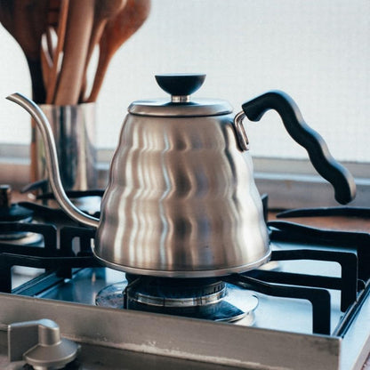 HARIO 日本製 V60 Buono 雲朵不鏽鋼細口手沖咖啡壺 800ml VKBR-120-HSV
