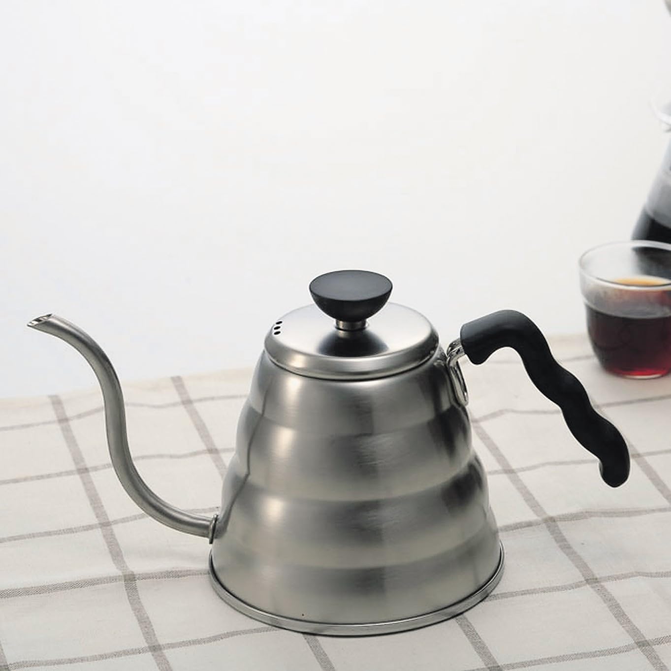 HARIO 日本製 V60 Buono 雲朵不鏽鋼細口手沖咖啡壺 800ml VKBR-120-HSV