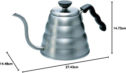 HARIO 日本製 V60 Buono 雲朵不鏽鋼細口手沖咖啡壺 800ml VKBR-120-HSV