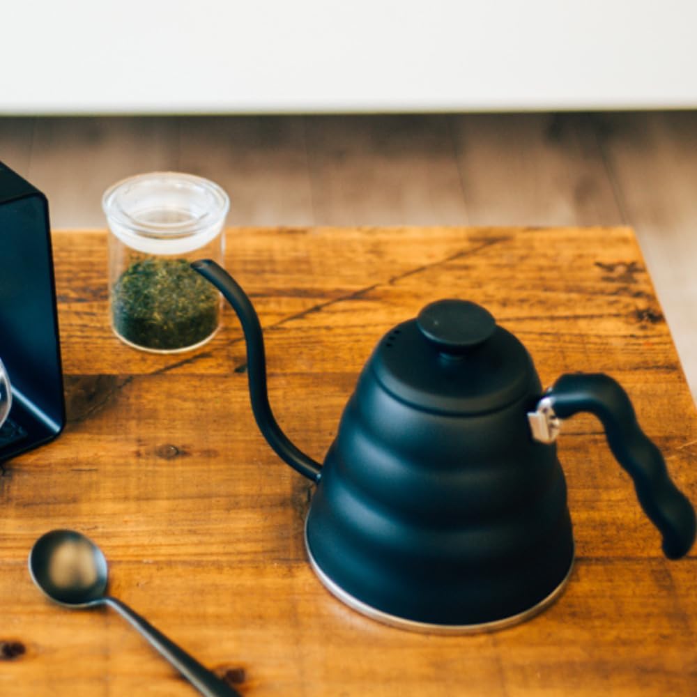 HARIO V60 Buono Drip Kettle 800ml Matte Black Made in Japan VKBR-120-MB