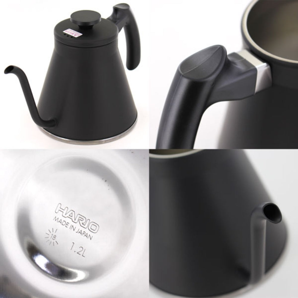 HARIO V60 Fit Drip Kettle Matte Black Made in Japan IH Compatible 800ml VKF-120-MB
