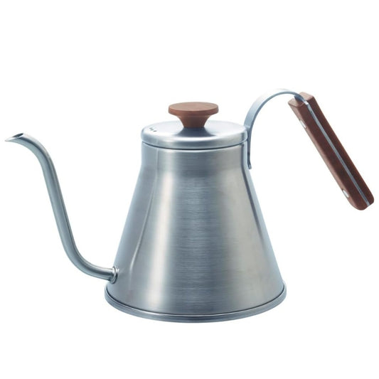 HARIO 日本製 V60 Wood 實木手把不鏽鋼細口手沖咖啡壺 800ml VKW-120-HSV