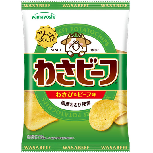 山芳製菓 日本產 鎮店之寶 芥末牛肉味 山葵牛肉味薯片 50g x 12包