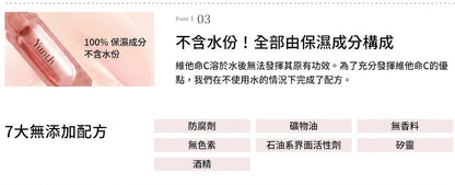Yunth 日本製 100%高純度活性維他命C 美白導入美容液 生VC美白美容液 28包