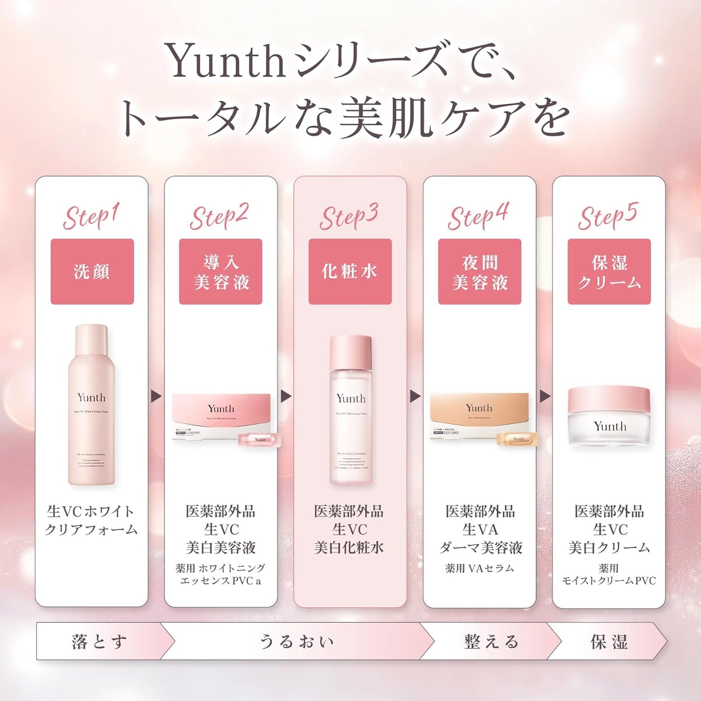 Yunth 日本製 高純度活性維他命C 美白保護化妝水 Whitening Toner 120ml