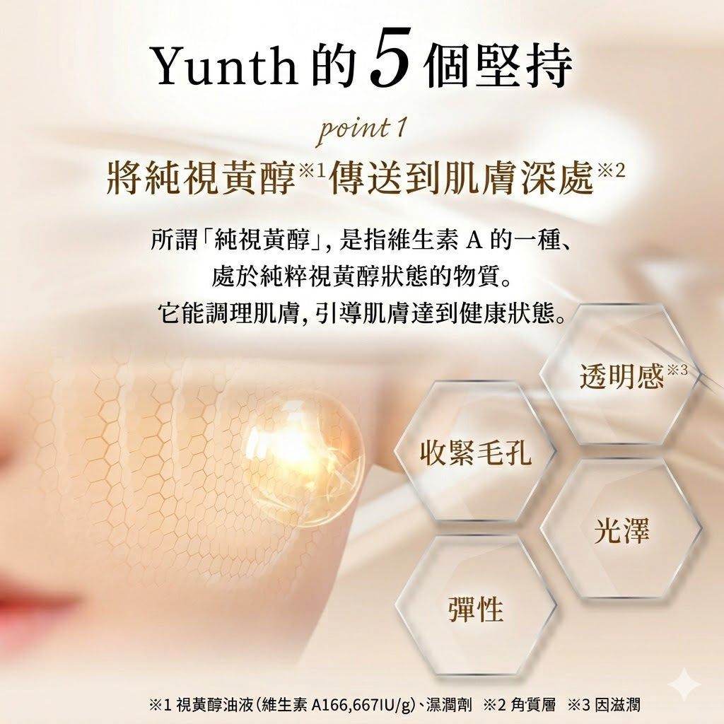 Yunth 日本製 100%高純度活性維他命A修復精華 修復美容液 28包