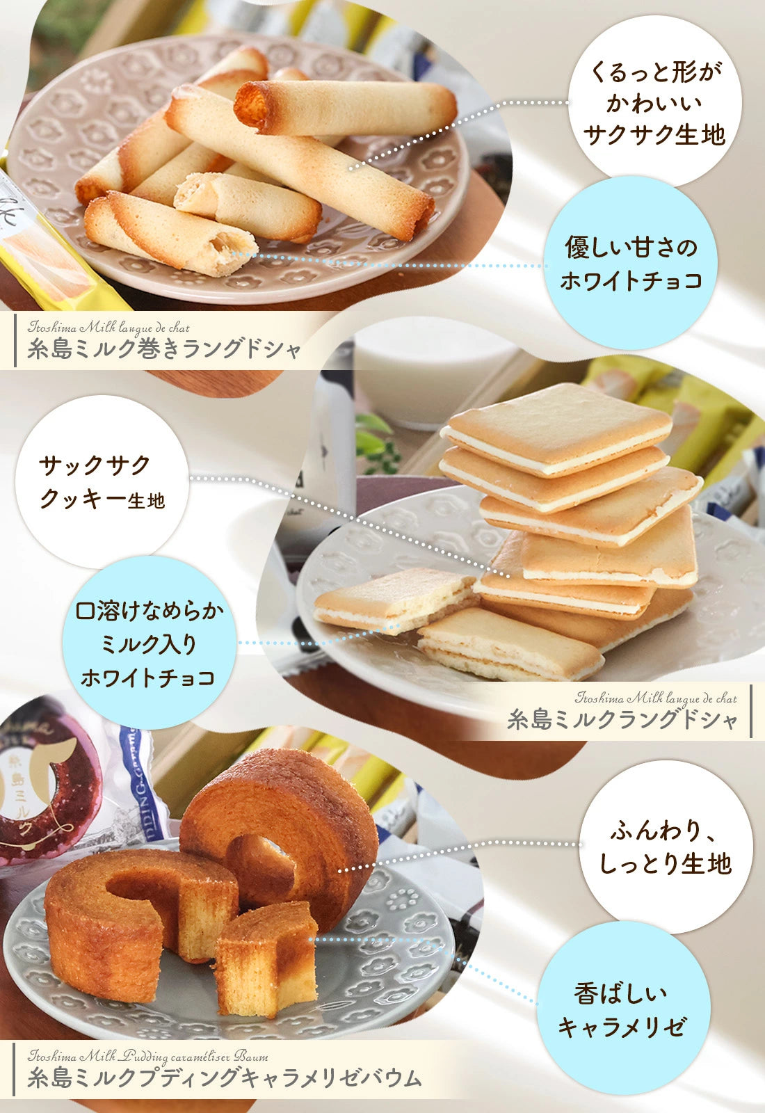 博多風美庵 X 伊都物語牛奶 糸島牛奶甜食 悠閒小食 什錦禮盒 19件盒裝