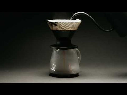 HARIO 日本製 V60 NEO Tritan 防摔樹脂手沖咖啡濾杯 1-4杯用 黑色 透色 琥珀色