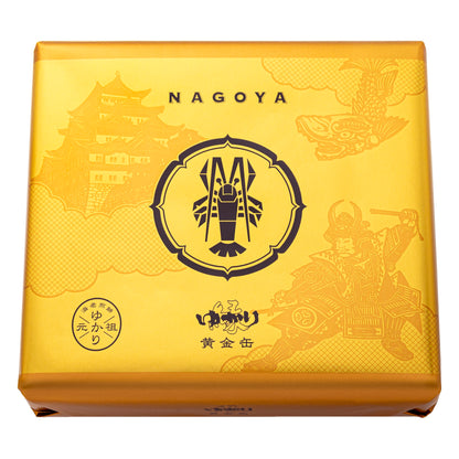 坂角總本舖 名古屋限定 Yukari「緣」黃金罐 鮮蝦餅 27塊盒裝